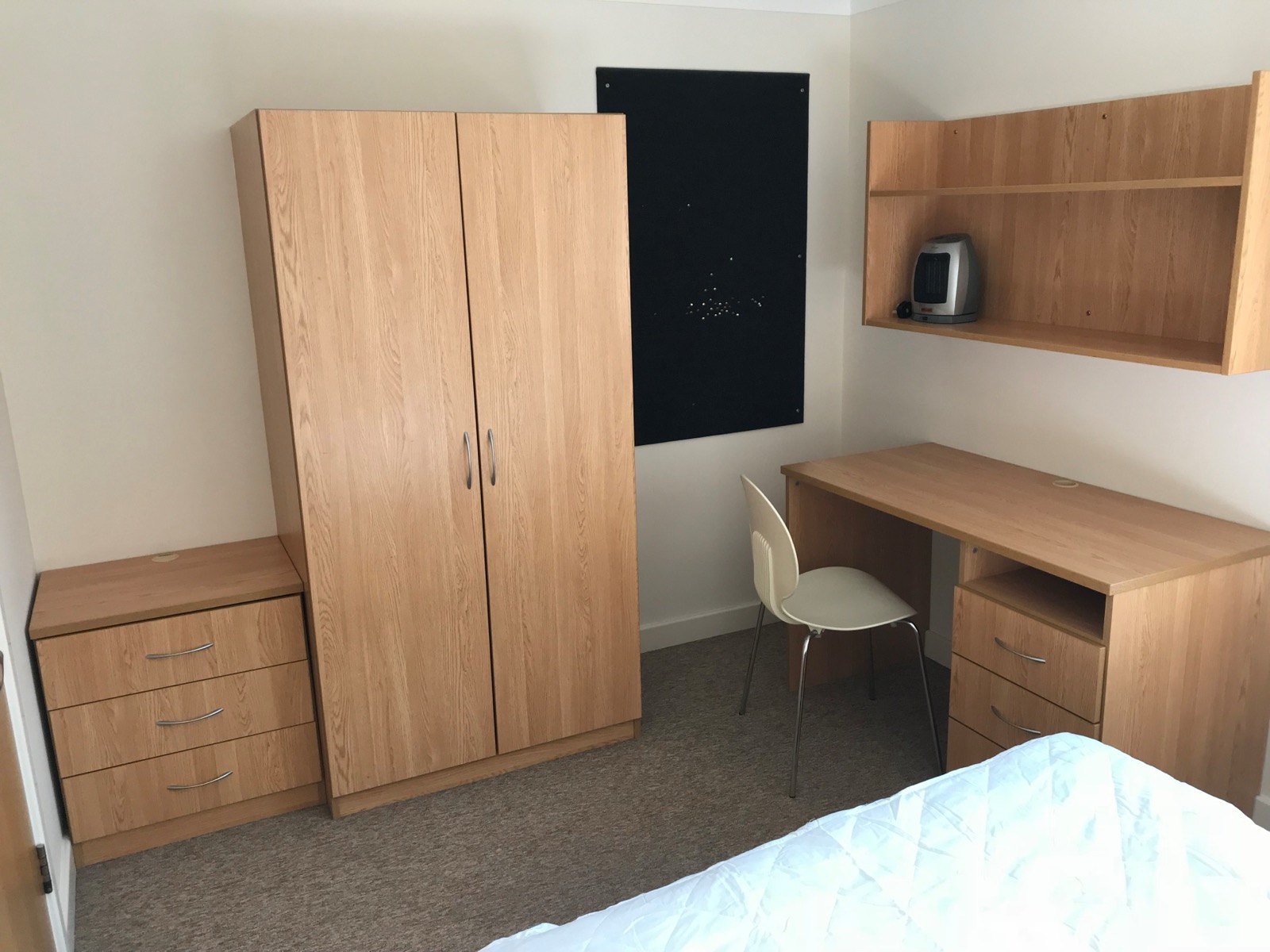 Bedroom study space, Flat 6 Conel Court